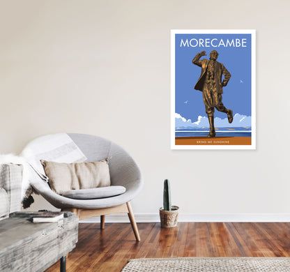 Morecambe 2 by Stephen Millership A1 Black Frame