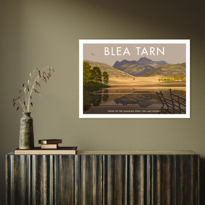 THE LAKES BLEA TARN A3 by Stephen Millership A1 Print Only