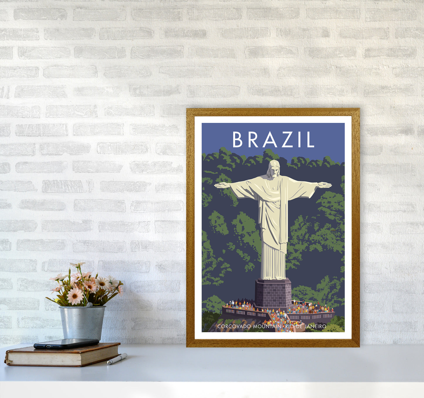 Brazil Travel Art Print By Stephen Millership A2 Print Only