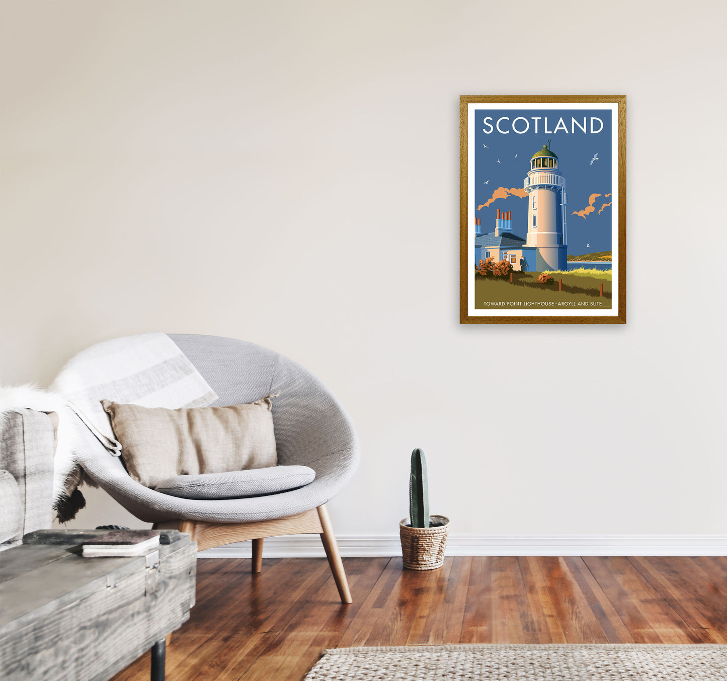 Toward Point Lighthouse Scotland Art Print by Stephen Millership A2 Print Only