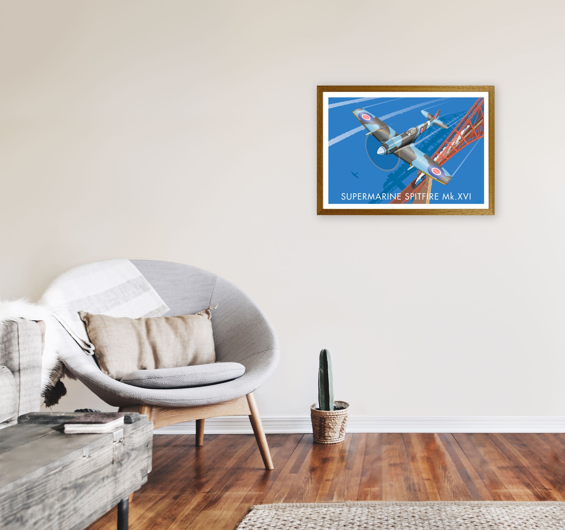 Spitfire XVI by Stephen Millership A2 Print Only