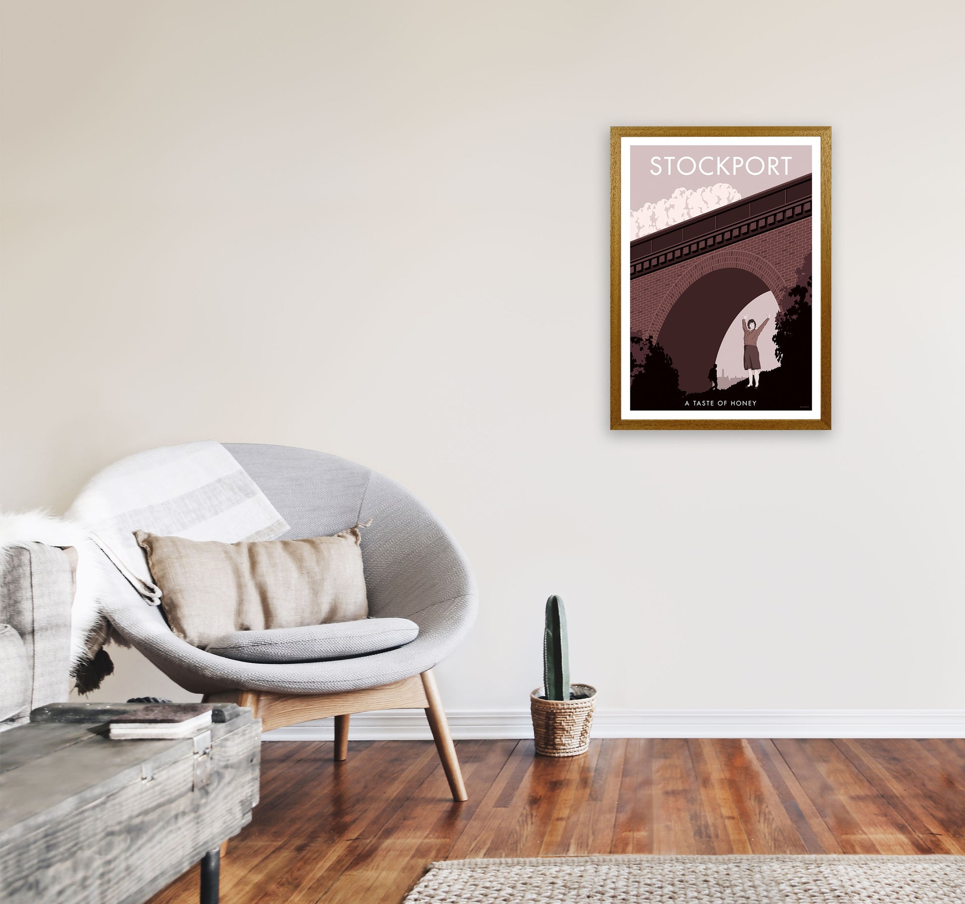 Stockport Art Print by Stephen Millership A2 Print Only