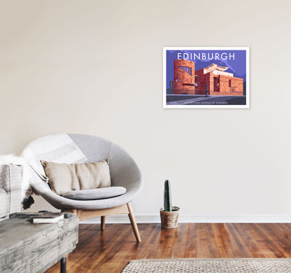 Edinburgh 2 by Stephen Millership A2 Black Frame