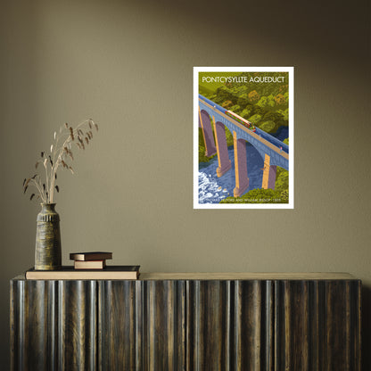 WALES PONTCYSYLLTE AQUEDUCT A3 by Stephen Millership A2 Print Only