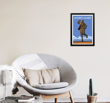Morecambe 2 by Stephen Millership A3 White Frame
