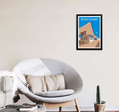 Boscombe Framed Digital Art Print by Stephen Millership A3 White Frame
