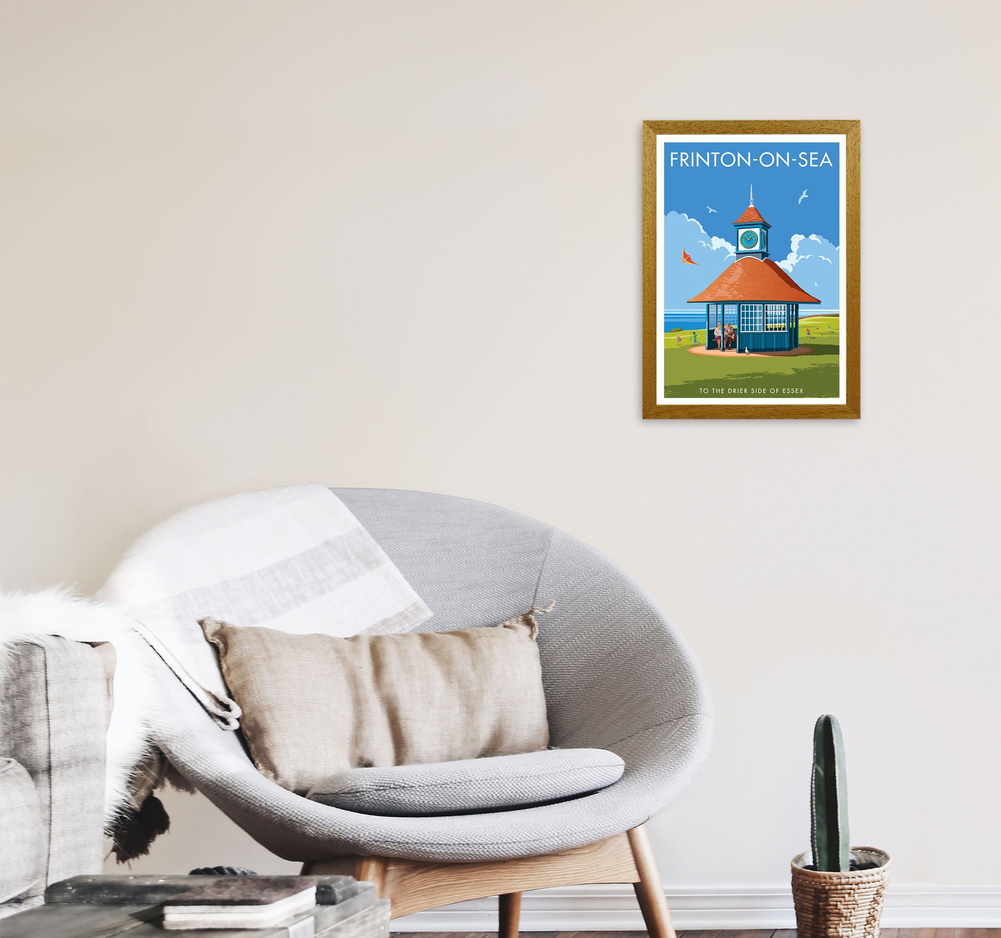 Frinton-On-Sea Art Print by Stephen Millership A3 Print Only