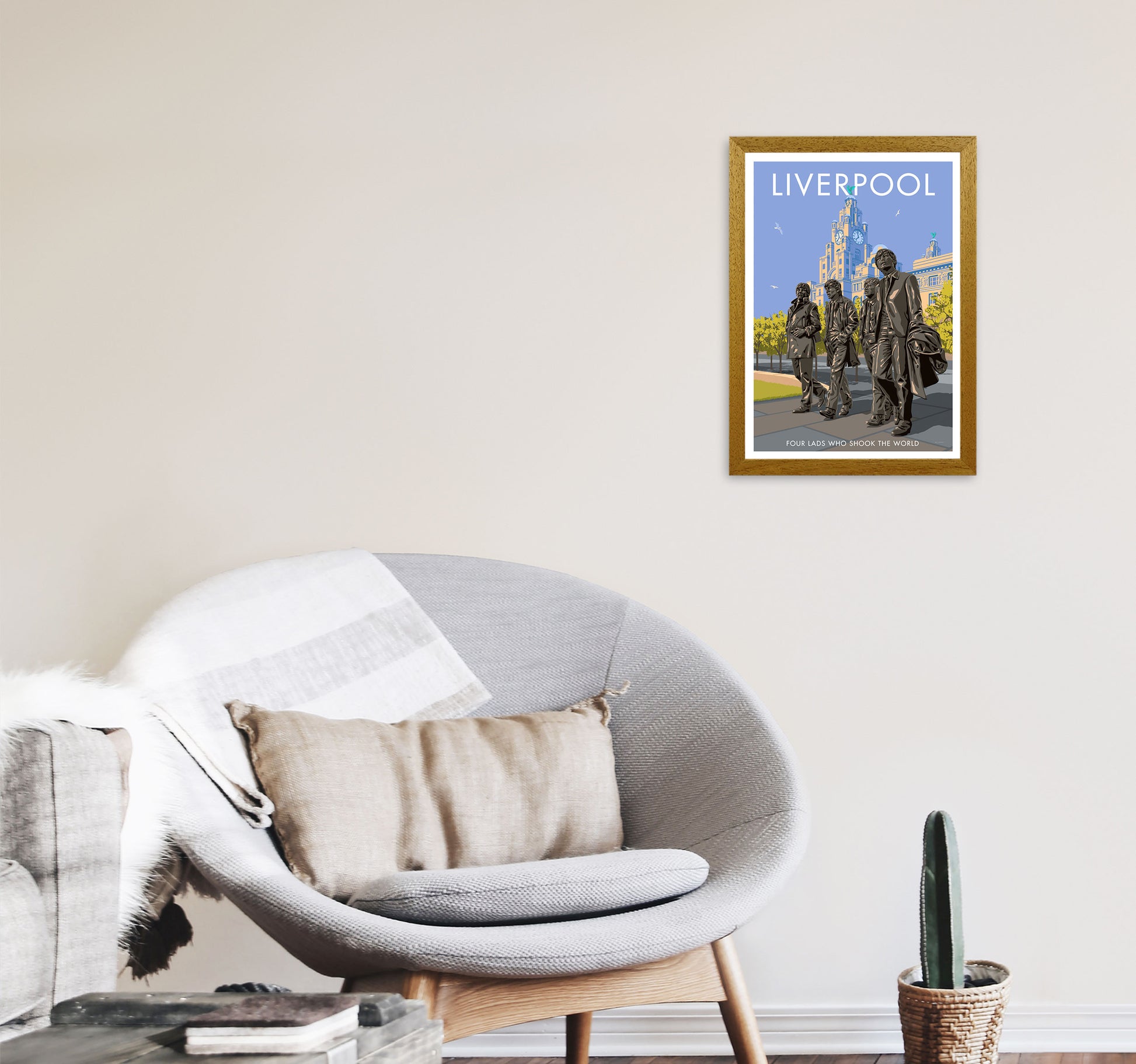Liverpool Art Print by Stephen Millership A3 Print Only