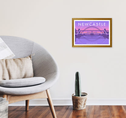 Bridges On The Tyne Newcastle Art Print by Stephen Millership A3 Print Only