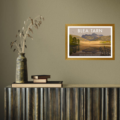 THE LAKES BLEA TARN A3 by Stephen Millership A3 Oak Frame