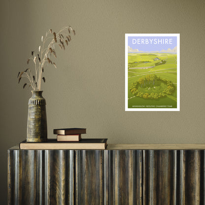 DERBYSHIRE MINNINGLOW A3 by Stephen Millership A3 Print Only