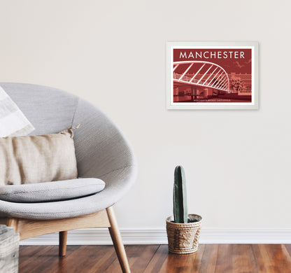 Manchester 5 by Stephen Millership A3 Oak Frame