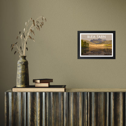 THE LAKES BLEA TARN A3 by Stephen Millership A4 Black Frame