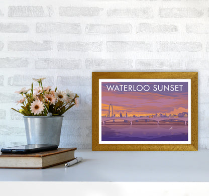 London Waterloo Travel Art Print By Stephen Millership A4 Print Only