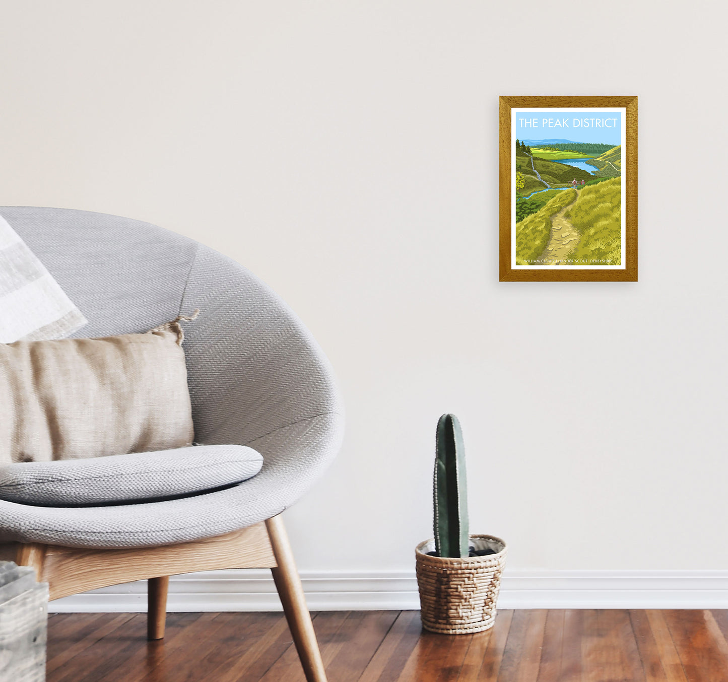 The Peak District Framed Digital Art Print by Stephen Millership A4 Print Only