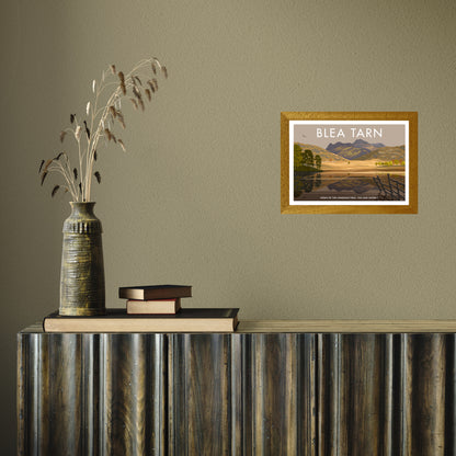 THE LAKES BLEA TARN A3 by Stephen Millership A4 Oak Frame