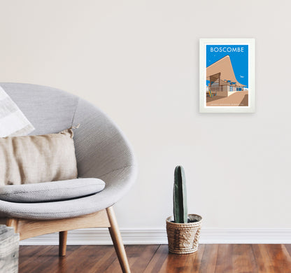 Boscombe Framed Digital Art Print by Stephen Millership A4 Oak Frame
