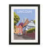 Lincoln Crooked House Travel Art Print By Stephen Millership