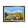 Knaresborough by Stephen Millership Yorkshire Art Print, Vintage Travel Poster