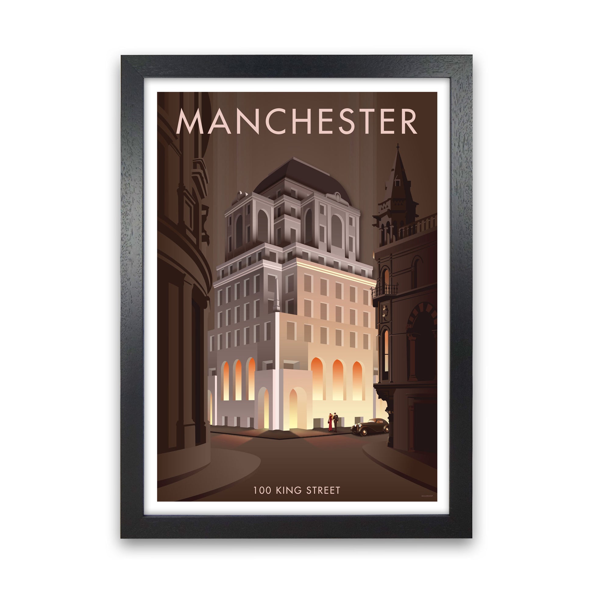 Manchester 9 by Stephen Millership Black Grain