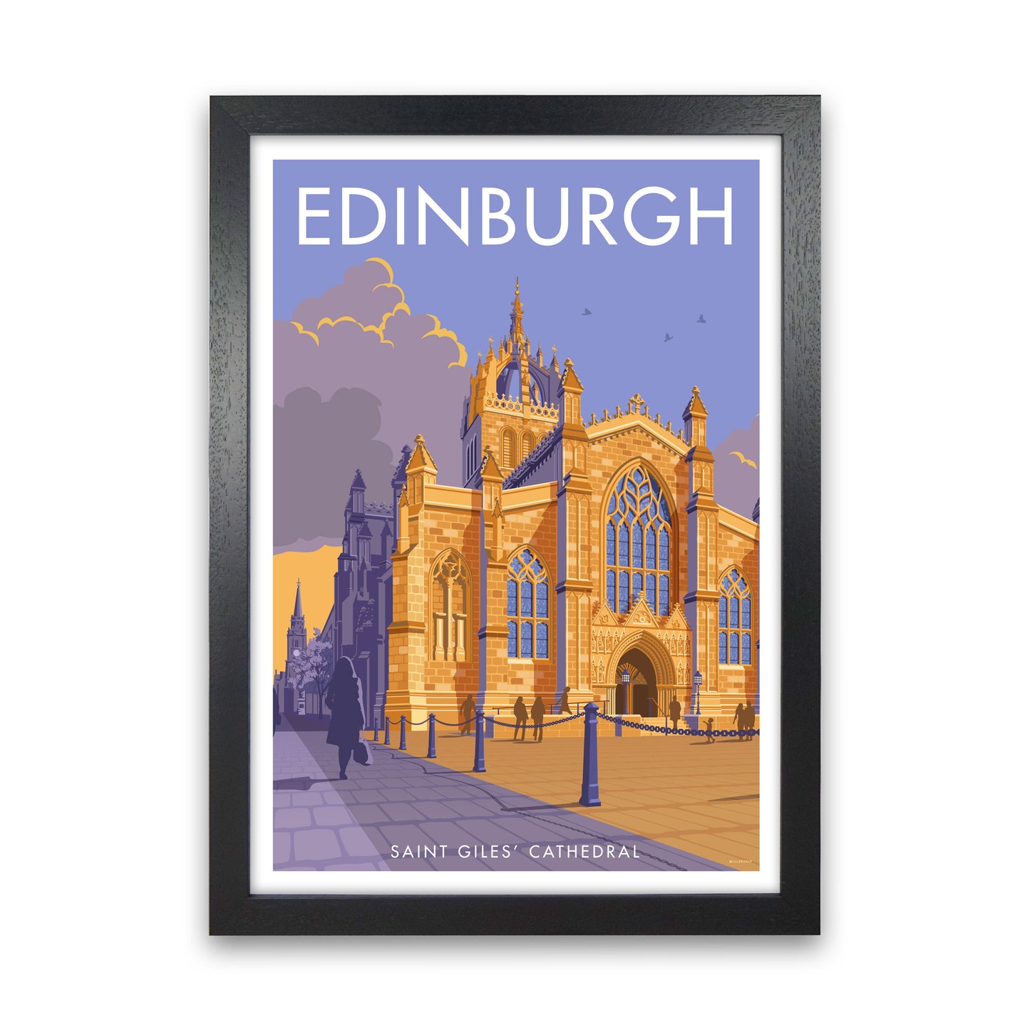 Edinburgh by Stephen Millership Black Grain