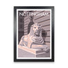 Nottingham Lion Sculpture Art Print by Stephen Millership