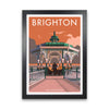 Brighton Bandstand Framed Wall Art Print by Stephen Millership, Art Poster