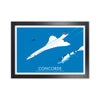 Concorde Framed Digital Art Print by Stephen Millership, Framed Transport Poster