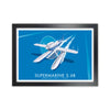Supermarine S.6B Art Print by Stephen Millership, Framed Transport Poster