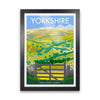 Yorkshire (God's Own County) Art Print Travel Poster by Stephen Millership