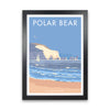 The Isle Of Wight Polar Bear Framed Digital Art Print by Stephen Millership