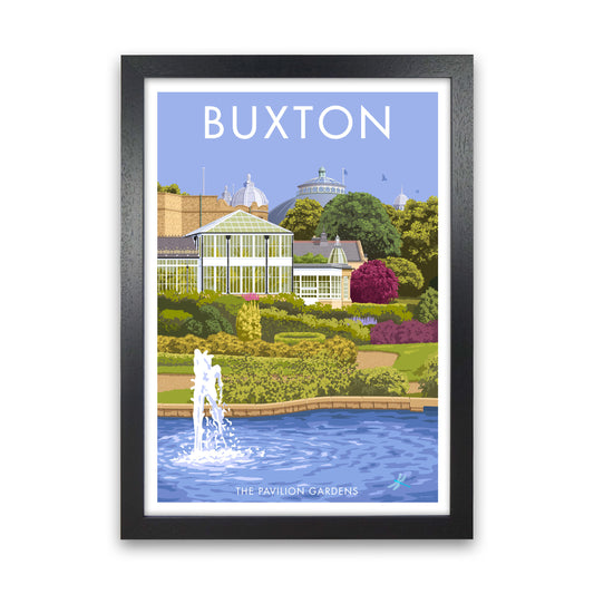 Buxton Derbyshire Travel Art Print by Stephen Millership Black Grain