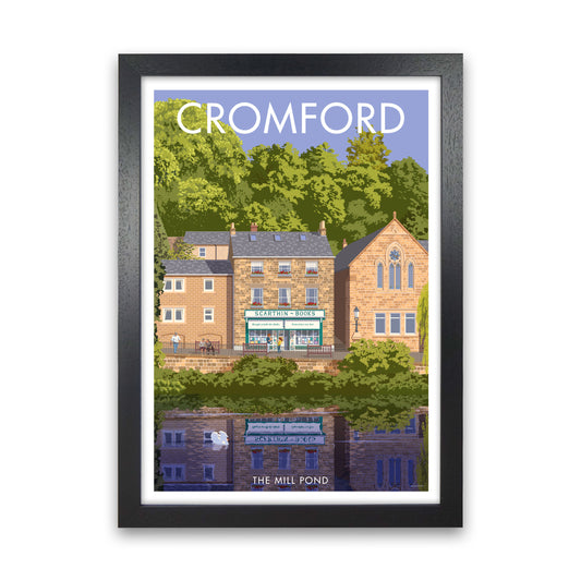 Cromford Derbyshire Travel Art Print by Stephen Millership Black Grain