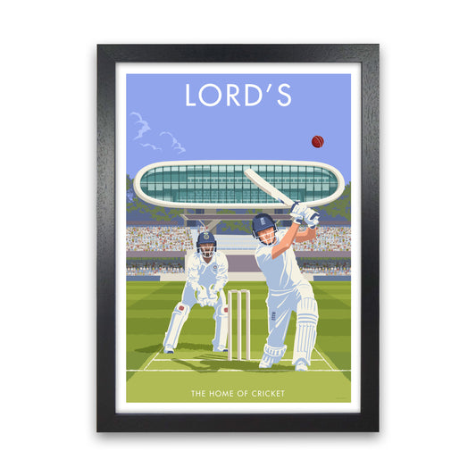 Lord's Travel Art Print by Stephen Millership Black Grain