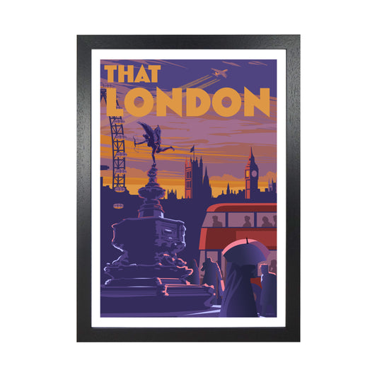 THAT LONDON 2 A3 by Stephen Millership Black Grain