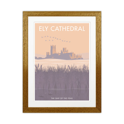 Ely Travel Art Print By Stephen Millership Oak Grain
