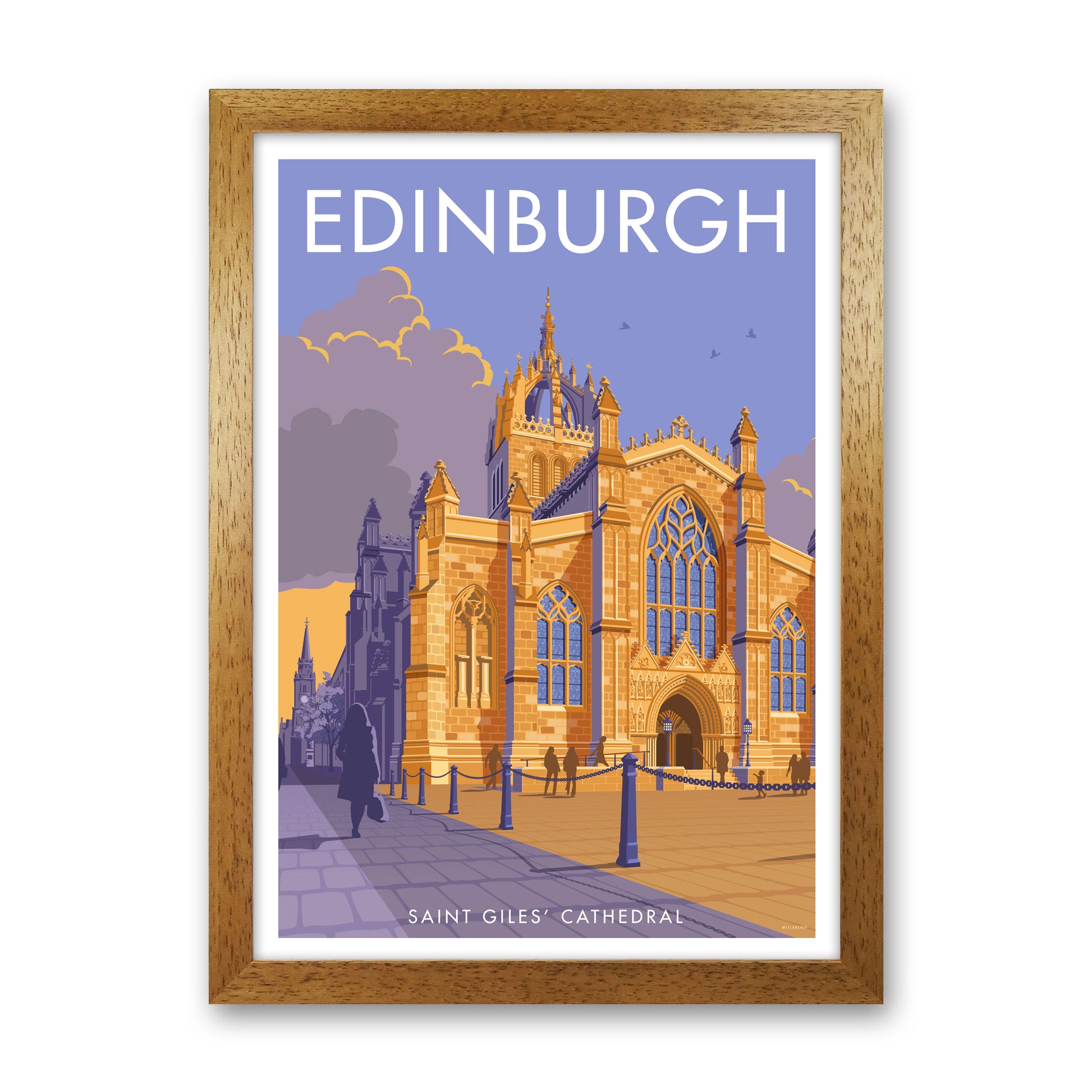 Edinburgh by Stephen Millership Oak Grain