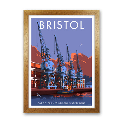 Bristol Waterfront Art Print by Stephen Millership Oak Grain