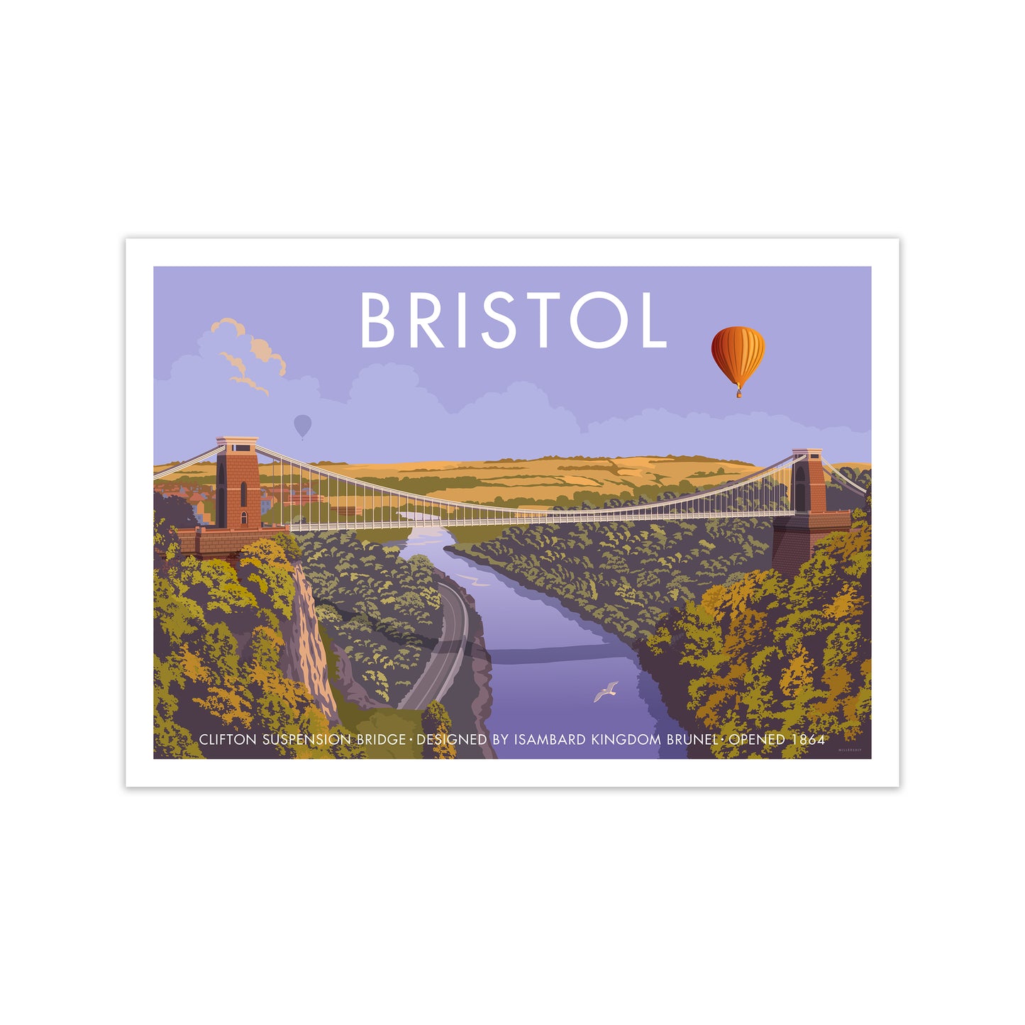 Bristol Clifton Travel Art Print By Stephen Millership