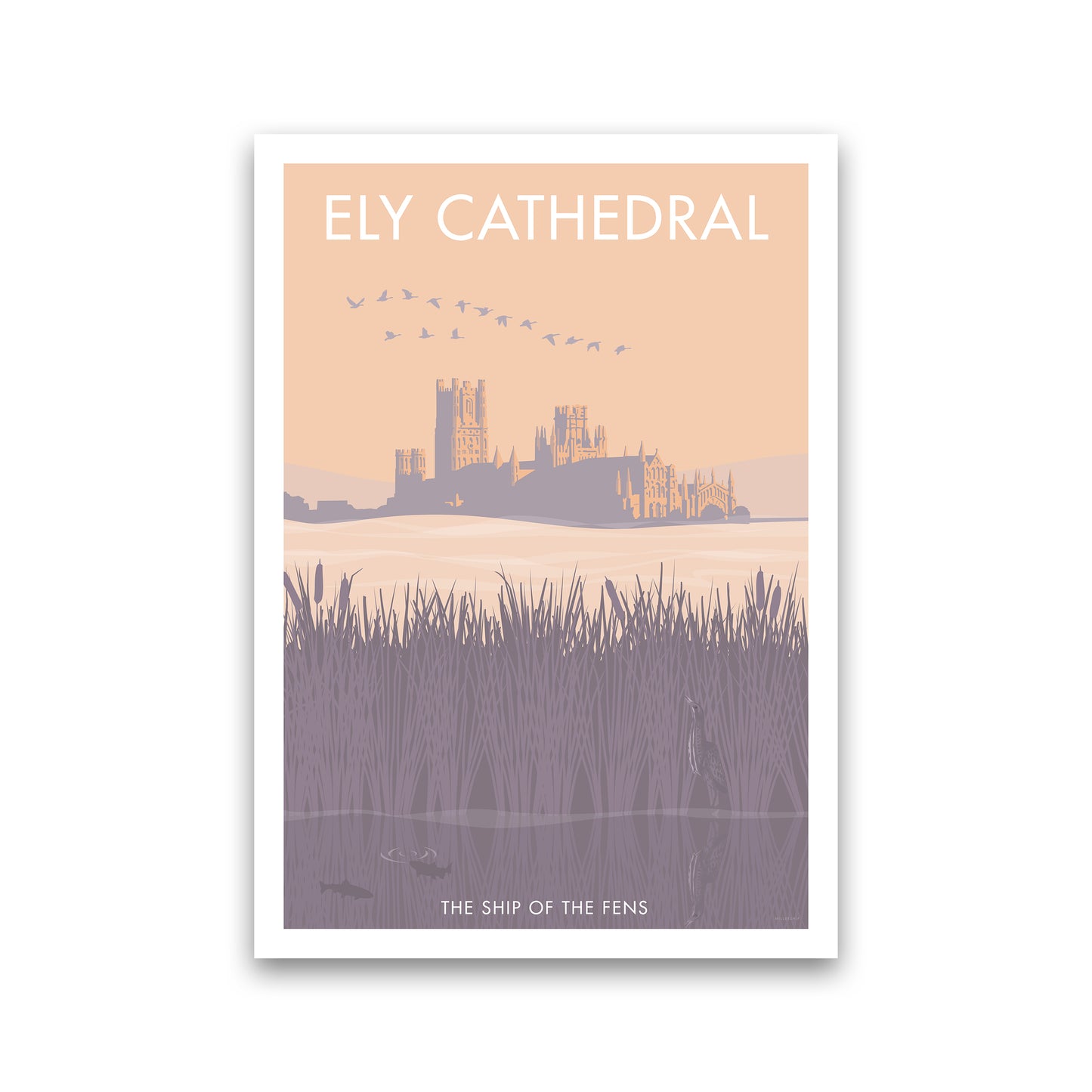 Ely Travel Art Print By Stephen Millership