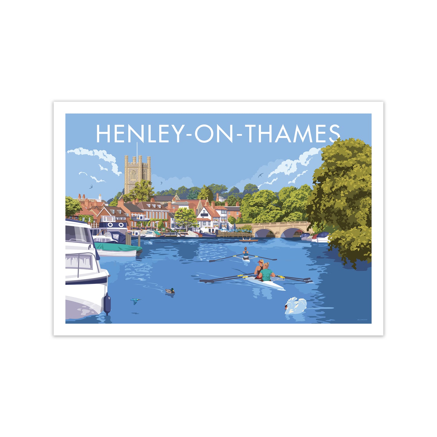 Henley On Thames Travel Art Print By Stephen Millership