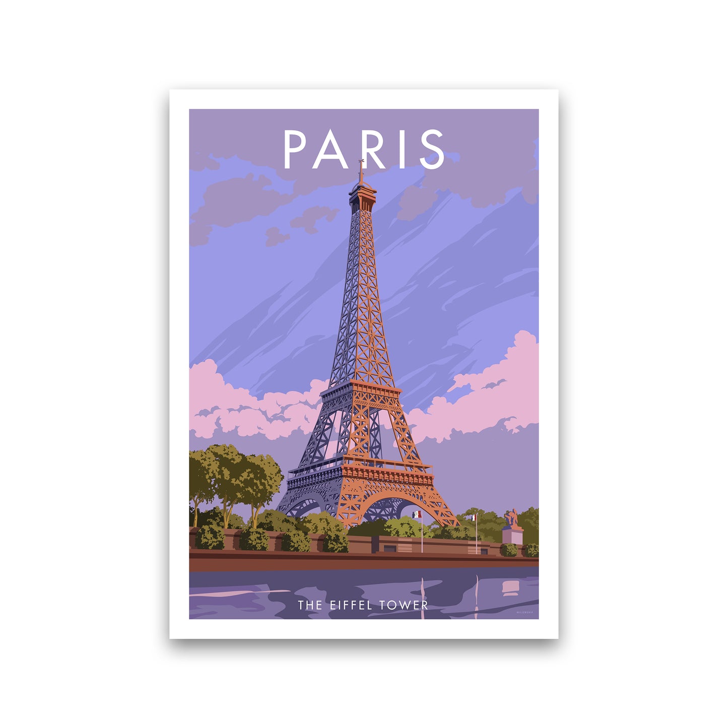 Paris Travel Art Print By Stephen Millership