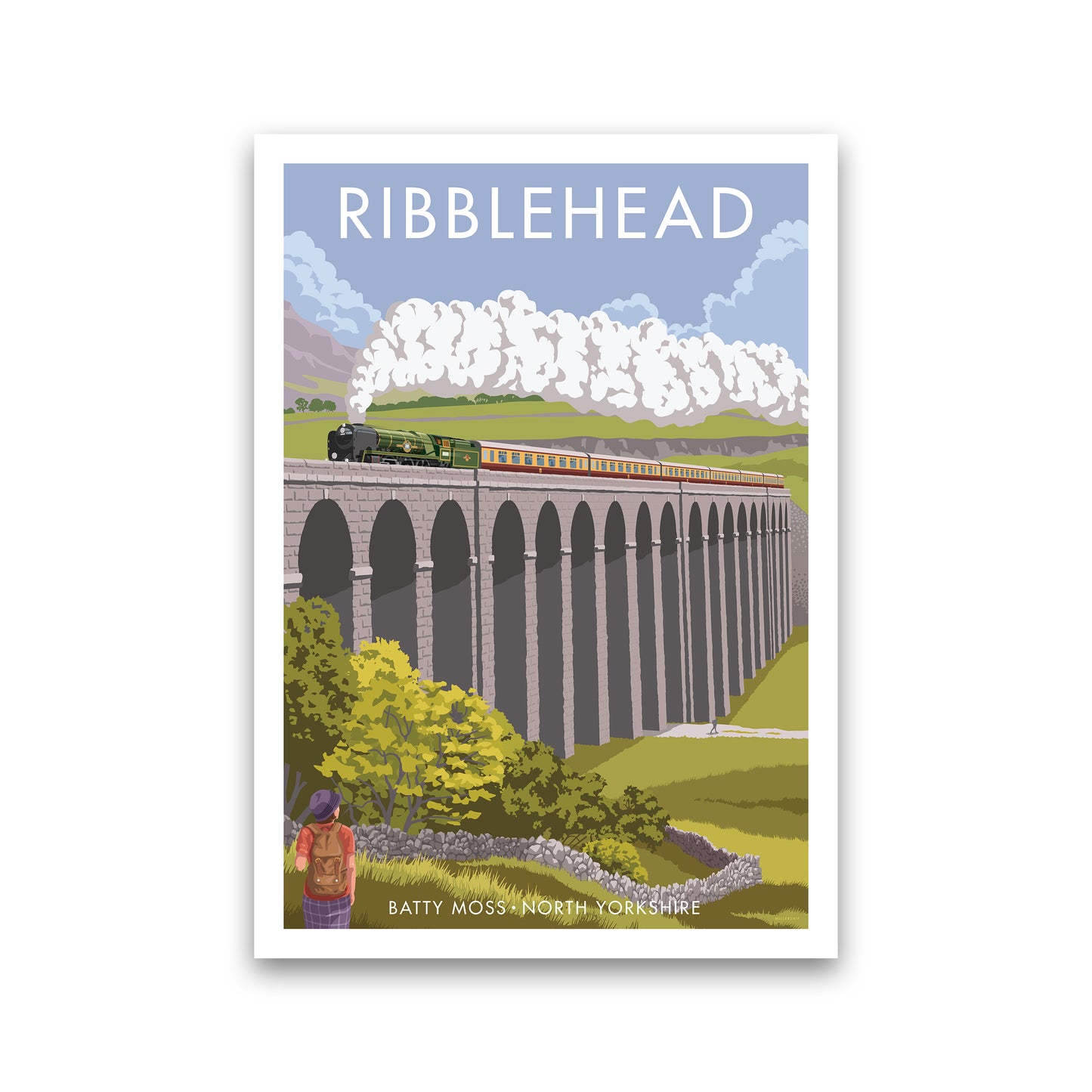 Ribblehead Travel Art Print By Stephen Millership