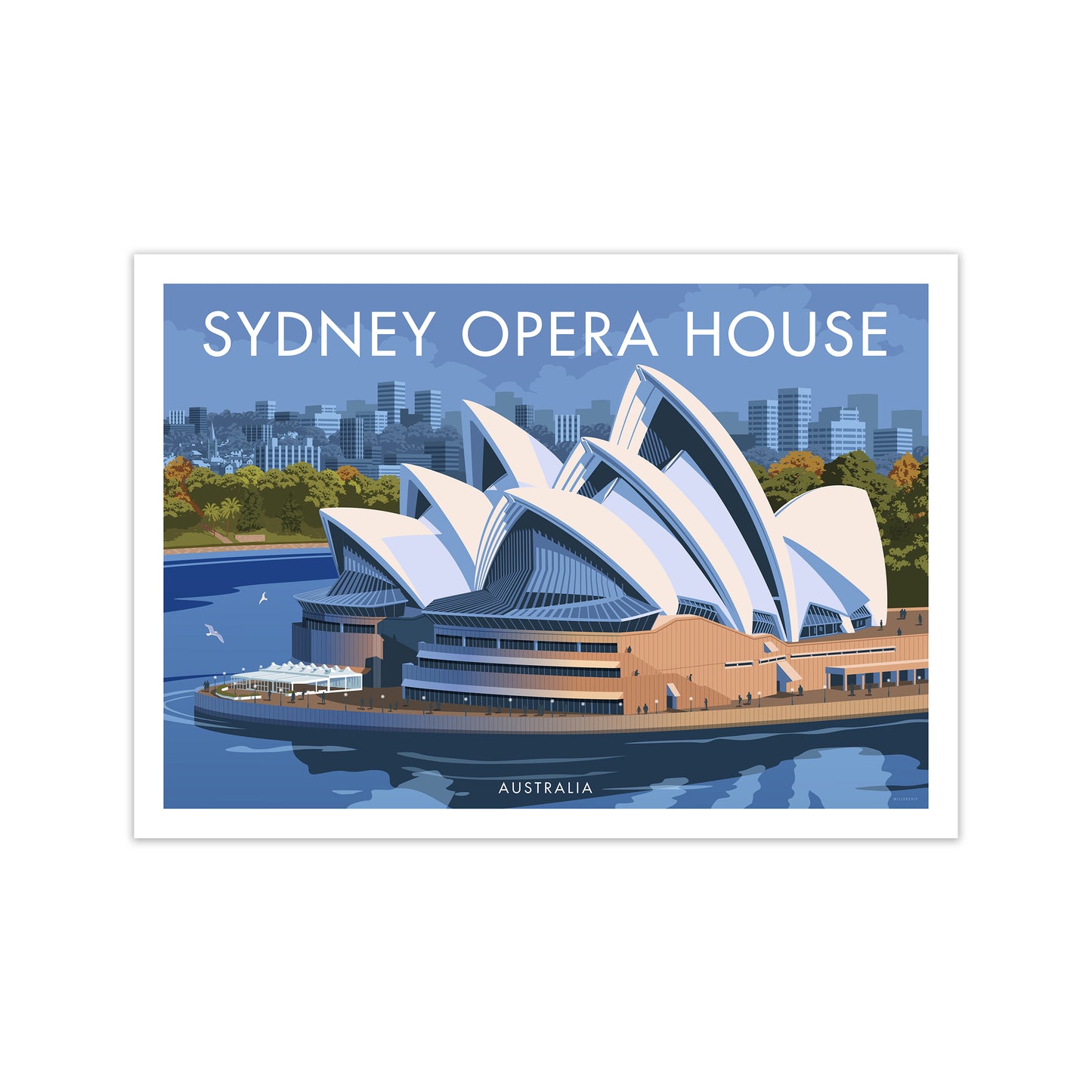 Sydney Opera House Travel Art Print By Stephen Millership