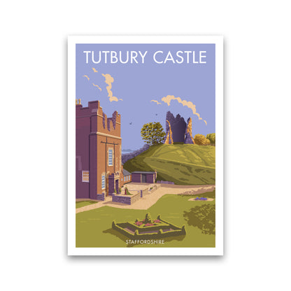 Tutbury Castle Travel Art Print By Stephen Millership