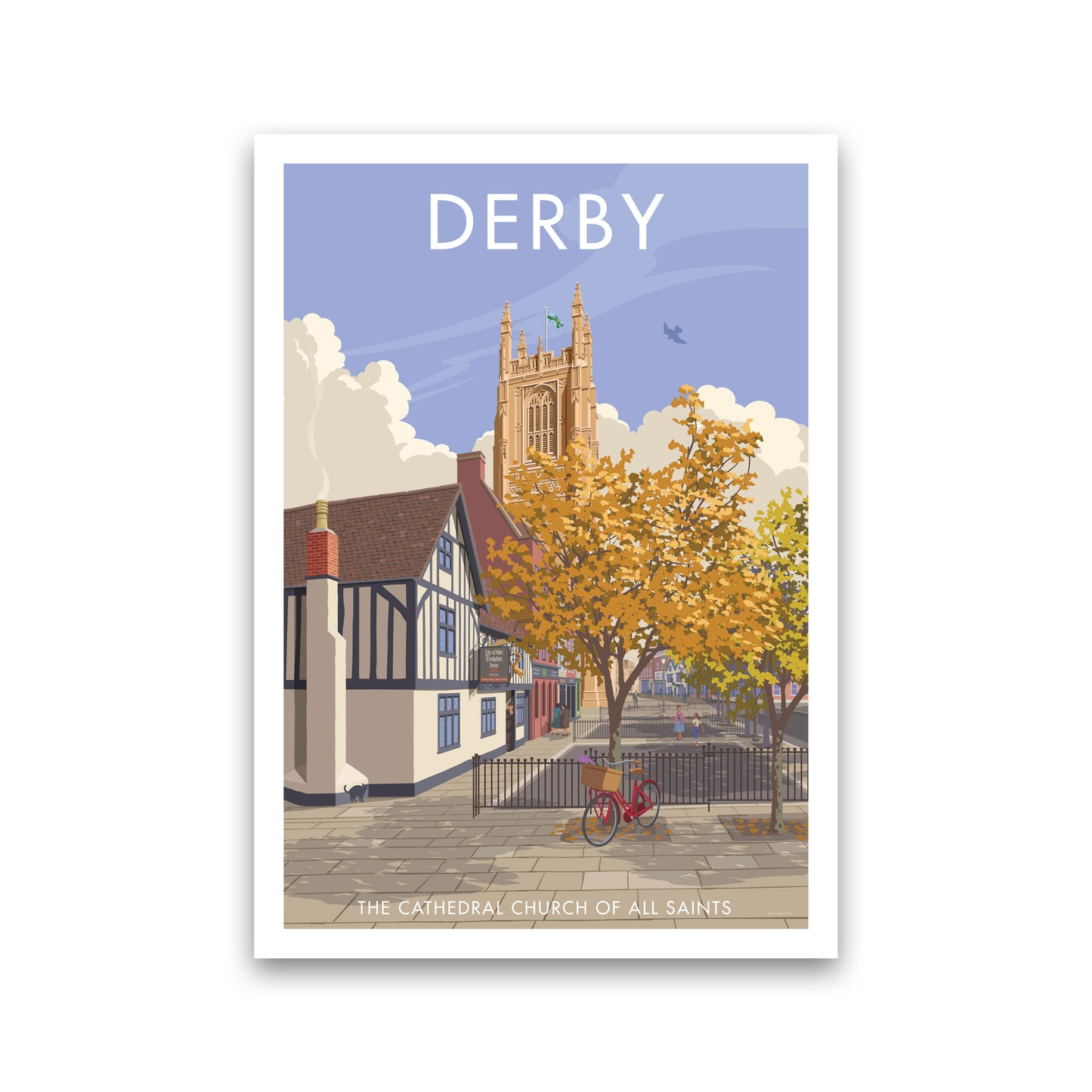 Derby Travel Art Print by Stephen Millership