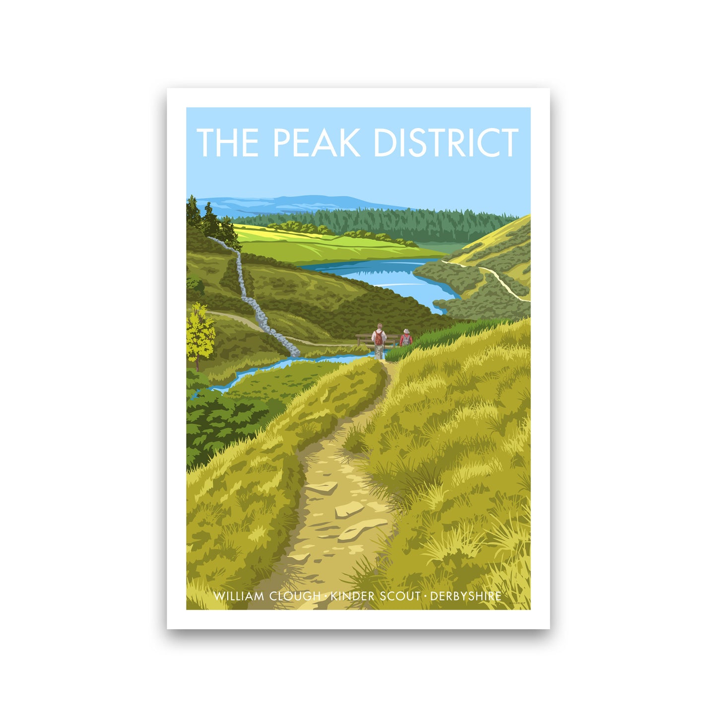 The Peak District Framed Digital Art Print by Stephen Millership