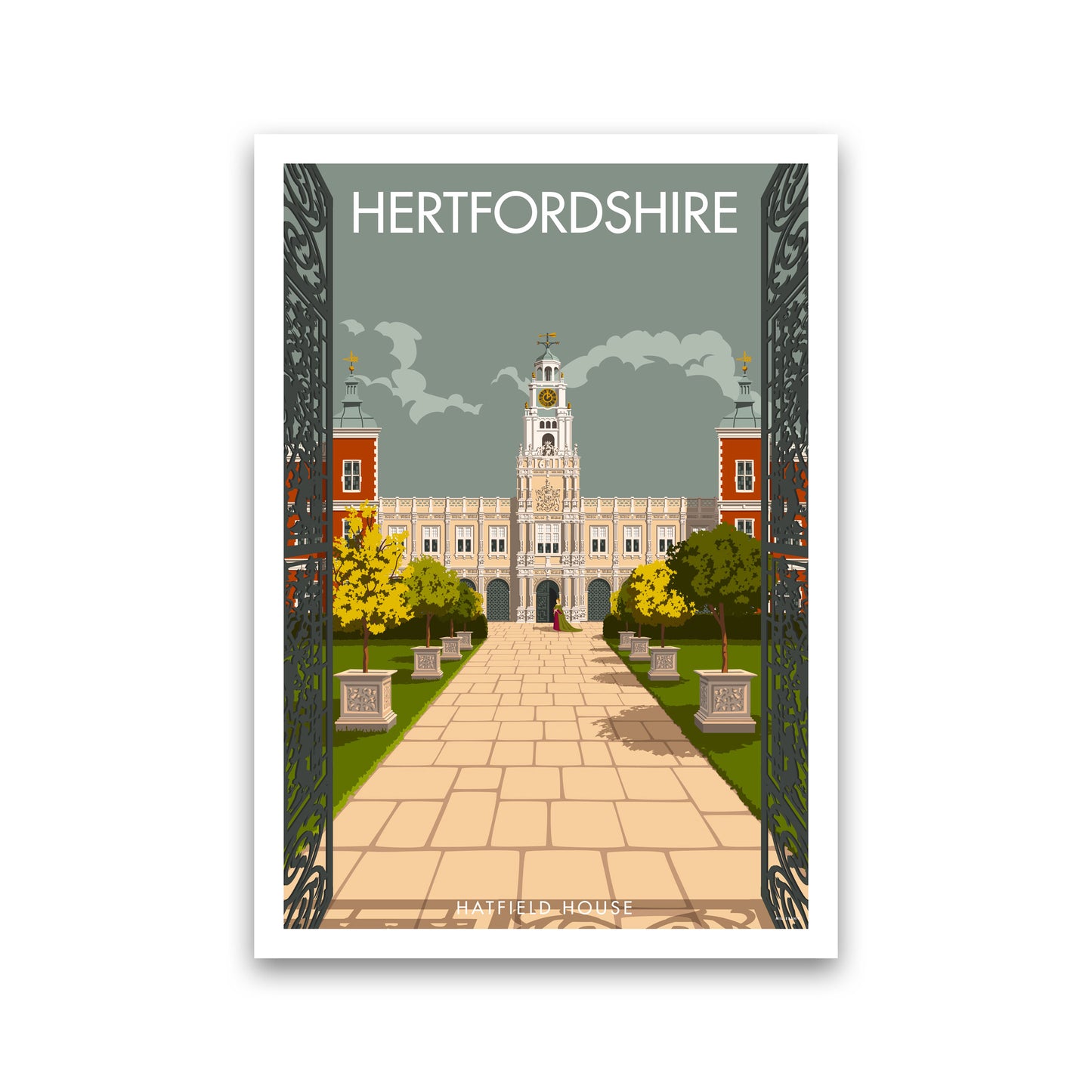 Hatfield House Hertfordshire Art Print by Stephen Millership