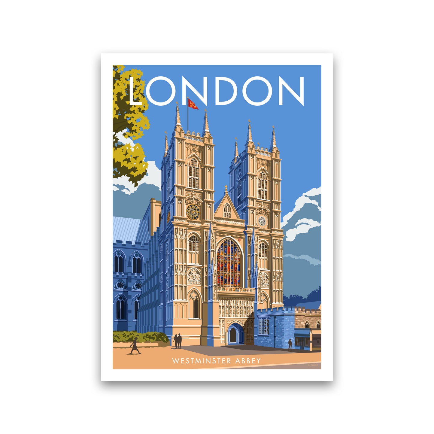 Westminster Abbey London Framed Digital Art Print by Stephen Millership