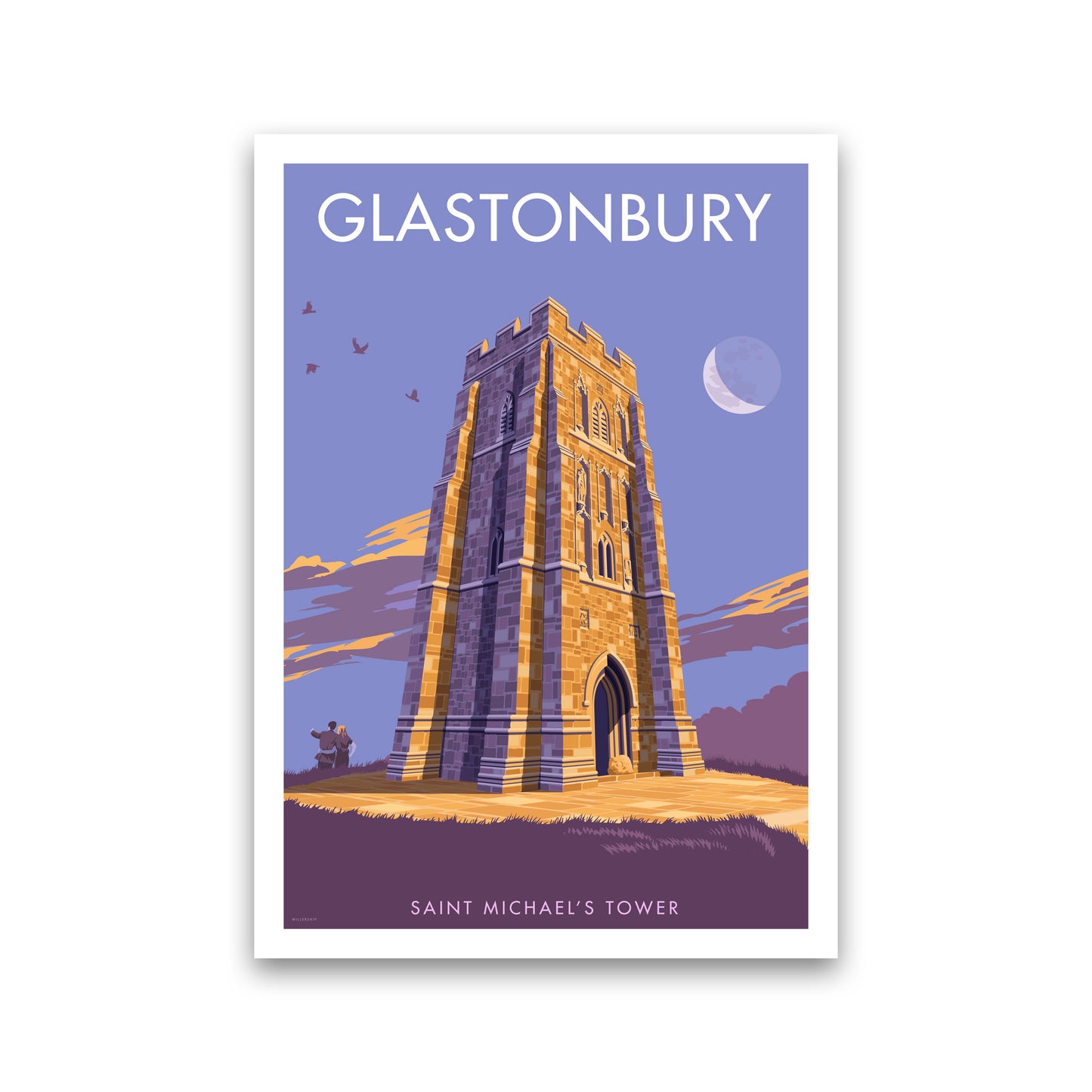 Saint Michael&#39;s Tower Glastonbury Art Print by Stephen Millership